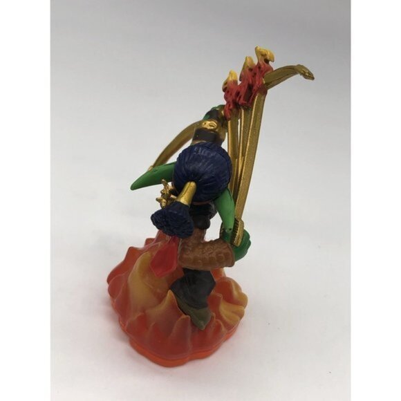 Activision Skylanders Spyros Adventure FLAME SLINGER Figure Green Base - Picture 5 of 5